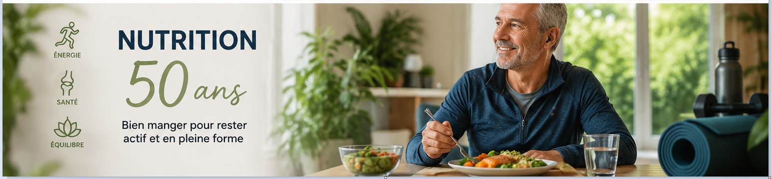 Nutrition après 50 ans : sarcopénie et longévité